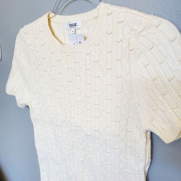 NWT braided knit sweater top - Picture 2 of 4